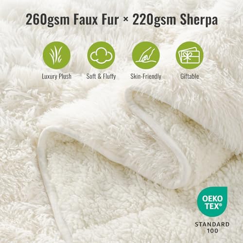 Uttermara Shaggy Weighted Blanket for Adults Queen Size, 20lbs 60"x80" - Image 2