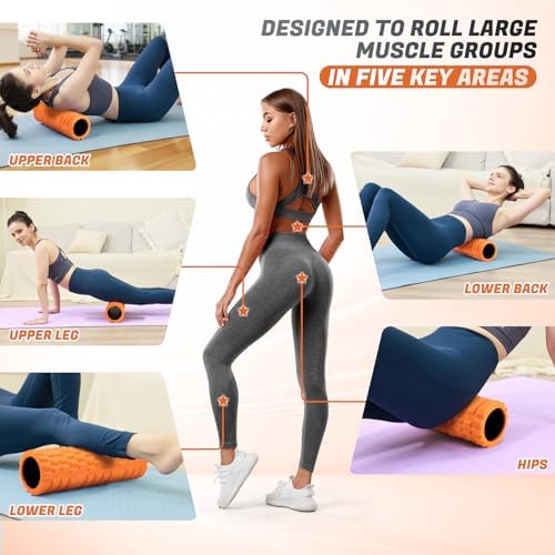 Foam Roller for Deep Tissue Massager, Patented Exercise Roller - Image 5