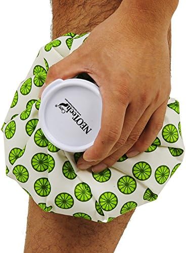 Neotech Care Ice Bag with Screw Top Lid (Lime Design, 8 inch) by NEOtechCare