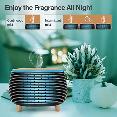 Diffuserlove Diffuser Essential Oil Diffusers 400ML Aromatherapy Air Diffuser for Home Bedroom Office Room Aroma Diffuser with 7 Color Lights Intermittent Mist Mode - Image 6
