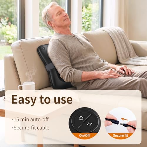 Nekteck Back Massager with Heat for Pain Relief Deep Tissue, NOT Cordless - Image 6