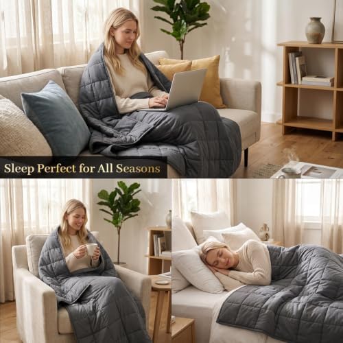 Smart Queen Weighted Blanket for Adults 60” x 80” with Box 20lbs - Image 4