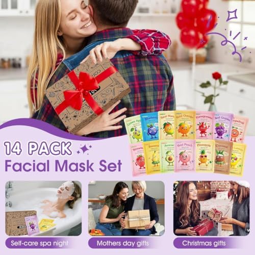 KONEUK 70 Pack Collagen Hydrating Face Masks Skincare for Women - Image 6
