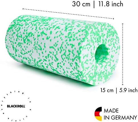 BLACKROLL - MED or MED 45 Foam Roller, Ideal for Myofascial Trigger Point Release and Back Massage, for Yoga, Exercise, Pilates, and Home Gym Workouts and Muscle Recovery, White/Green - Image 2