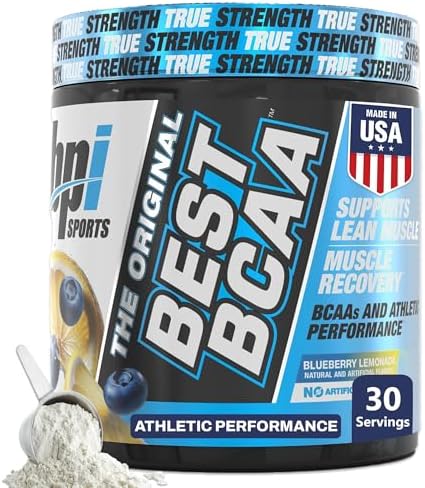 BPI Sports Best BCAA Powder – Hydration, Blueberry Lemonade, 30 Servings by BPISports