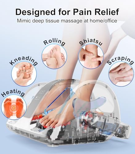 CARESKY® Shiatsu Foot Massager with Heat and Remote-FSA Eligible HSA Electric Deep Kneading Foot Massager for Neuropathy, Plantar Fasciitis, Massage Feet/Leg/Calf/Ankle, Gifts for Women and Men - Image 3