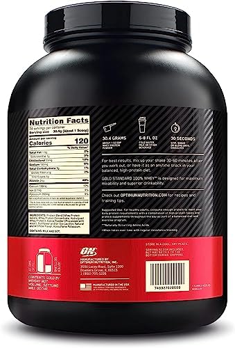 Optimum Nutrition Gold Standard 100% Whey Protein Powder, Double Rich Chocolate, 5 Pound (Packaging May Vary) (Pack of 4) - Image 2