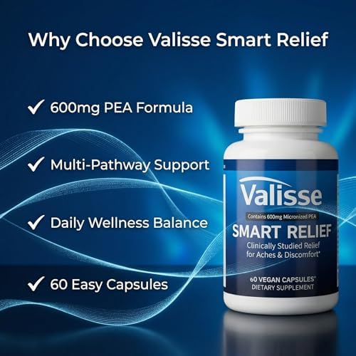 Valisse Smart Relief Pea 600mg - Multi-Pathway Support Formula, Immune Balance, Calm Mind & Body, Joint Comfort & Mobility Support - 60 Capsules - Image 5