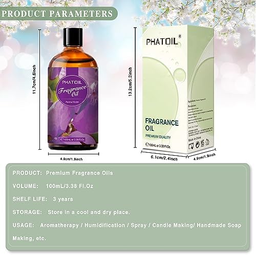 PHATOIL Parma Violet Fragrance Oil for Diffuser Aromatherapy 3.38FL.OZ - Image 3