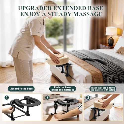 Massage Headrest for Bed, Face Down Massage Pillow & Face Cradle - Image 5