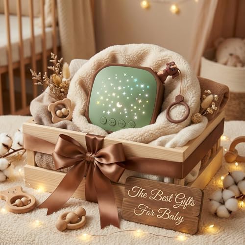 Baby White Noise Sound Machine Sleep Soother with Portable Star Projector - Image 5