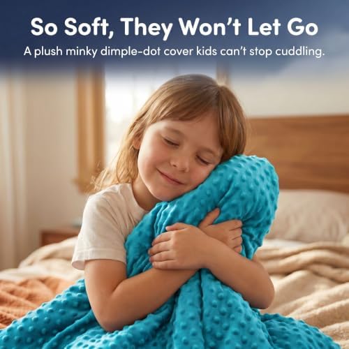 hazli Super-Soft Kids Weighted Blanket 5 Pounds - Weighted Blanket for Kids - Easy to Clean, Washable Minky Cover - 36x48 Inches 5lbs Child - Small Heavy Blanket for Girls and Boys - Image 5