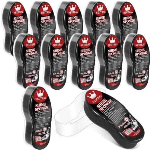 Loopeer 12Pcs Shoe Shine Sponge, Instant Leather Care by Loopeer