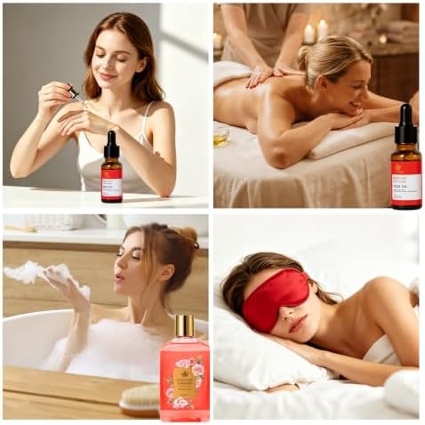 35 Pcs Birthday Gifts for Women, Rose Home Spa Gifts Basket, Self-Care Set - Image 7