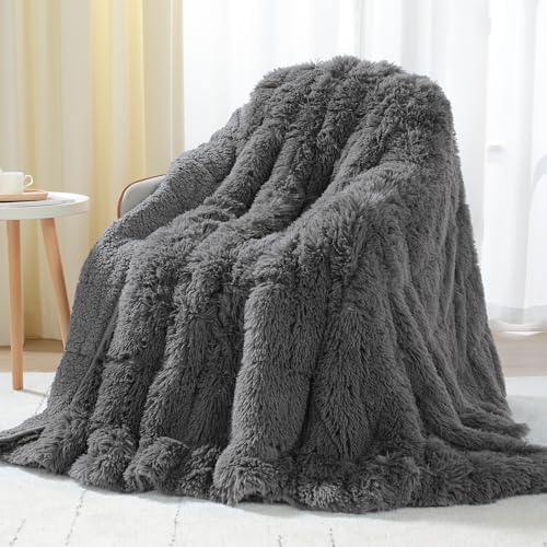 Uttermara Shaggy Weighted Blanket for Adults Queen Size, 20lbs 60"x80" by Uttermara