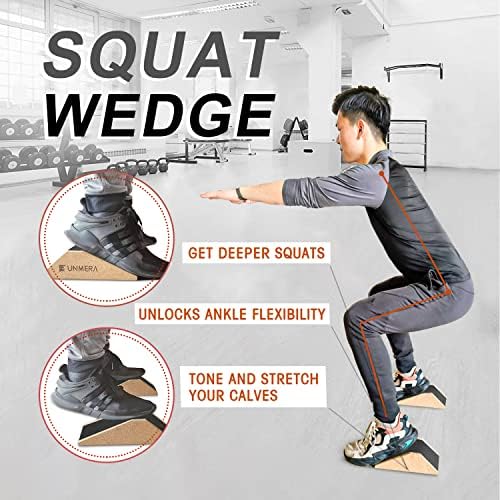 UNMERA Squat Wedge Block Non Slip for Heel Elevated Squats, 2PCS - Image 5
