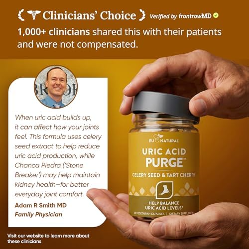 Eu Natural Purge Uric Acid Flush with Tart Cherry & Celery Seed, 120 Caps - Image 5