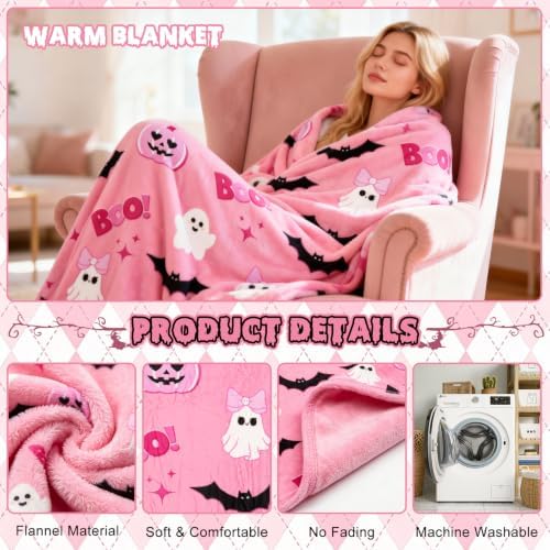 12 Pcs Halloween Boo Baskets Stuffers for Women (Pink) - Image 4