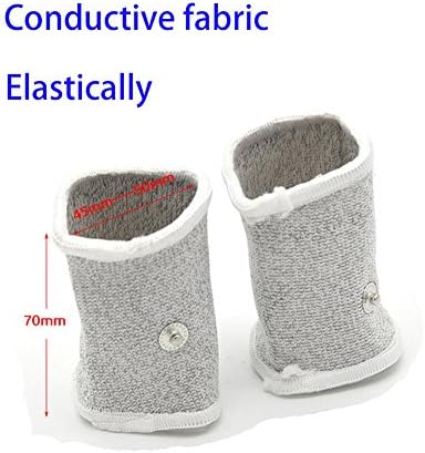 E-stim Adjustable Fabric Silver Thread Conductive Loop Accessories for Tens Stim Finger Massager Accessories - Image 3