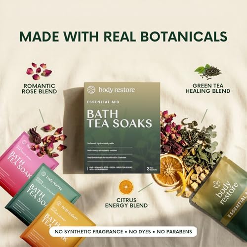Body Restore Bath Tea Soaks Birthday Gift for Women & Men - Variety 3 Pack - Image 4