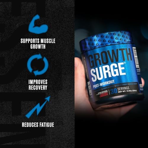 Jacked Factory Growth Surge Creatine Post Workout w/L-Carnitine - Daily Muscle Builder & Recovery Supplement with Creatine Monohydrate, Betaine, L-Carnitine L-Tartrate - 30 Servings, Swoleberry - Image 2