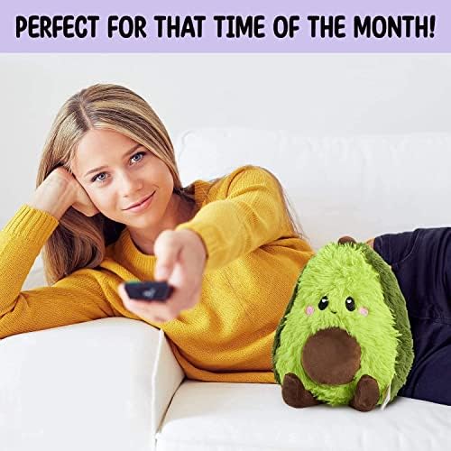 Avocado Microwavable Unscented Heating Pad for Women and Kids- Cute Soft Cozy Pillow Plush Heatable Warm Stuffed Animals - Kawaii Hot and Cold Plushie Food Toy - Avocado Gifts for Girls and Boys - Image 6