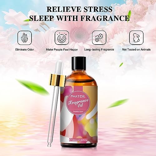 PHATOIL Bubble Gum Fragrance Oil for Diffuser Aromatherapy 3.38FL.OZ - Image 5