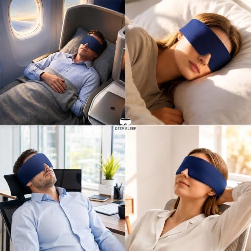 Sleep Mask, Blackout Eye Mask for Sleeping, Hypoallergenic - Image 2