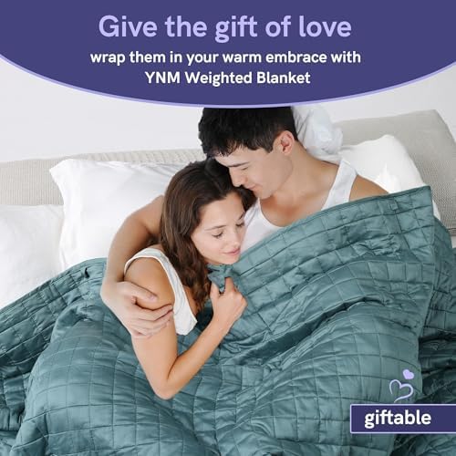 YnM 5lbs Weighted Blanket for Adults,Cotton Heavy Bed Throw Blanket with Cooling Glass Beads for All Season Use, Ideal for ~40lbs (41x60 Inches, Twin, Fuchsia Purple) - Image 7
