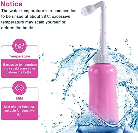 Portable Bidet Travel Large Capacity 15.8oz Personal Toilet Handheld Pink - Image 4