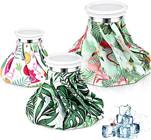 Shihanee 3 Pcs Ice Bags for Injuries Reuse, Green, Hawaii Style by Shihanee