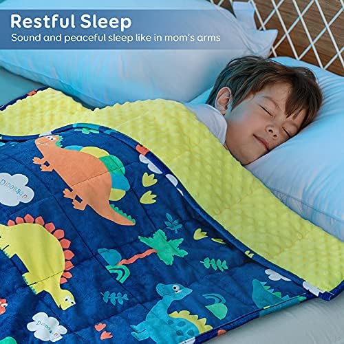 Sivio Weighted Blanket for Sleeping, 3 lbs 36x48 Inch, Blue Dinosaur - Image 2