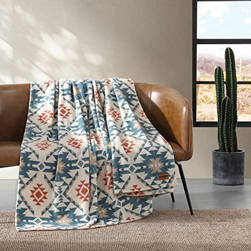Wrangler - Queen Size Blanket, Super Soft & Reversible Plush Fleece Bedding, Throw Blanket for Couch or Bed (Dakota Grey) - Image 3