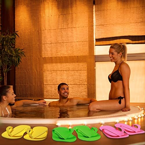 Janmercy 90 Pcs Pedicure Flip Flops, Foam Disposable Slipper for Guest - Image 2