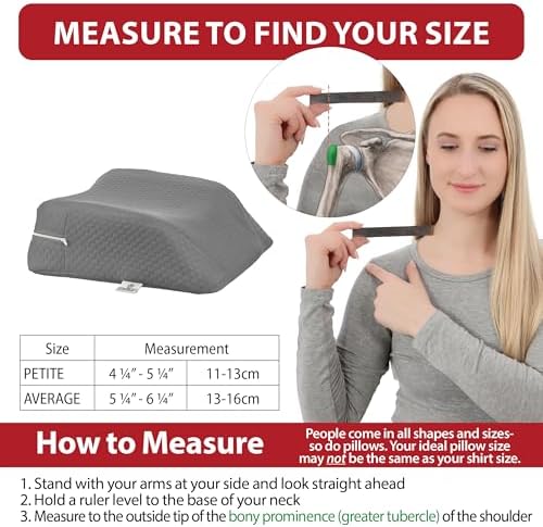 Therapeutica Ergonomic Travel Pillow for Neck Pain Relief, Petite, GR - Image 6