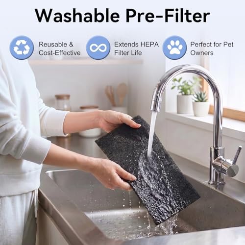 Tailulu Air Purifiers for Home Bedroom with Washable Filter Up to 1360 Ft² - Image 3