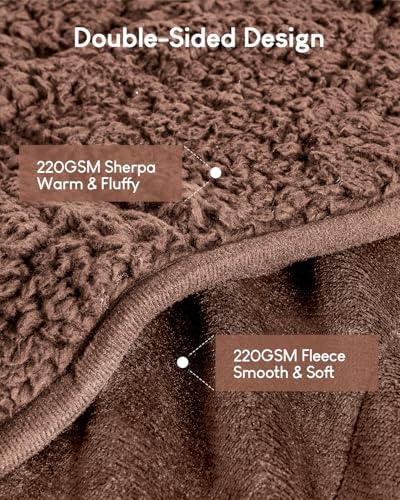 Cottonblue Fleece Weighted Blanket for Adults 15lbs Queen Size 60x80in Soft - Image 3