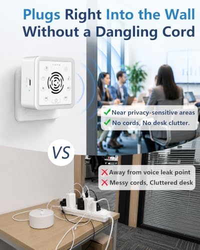 Office Privacy & Noise Canceling White Noise Machine: 90dB 30-Level Volume - Image 3