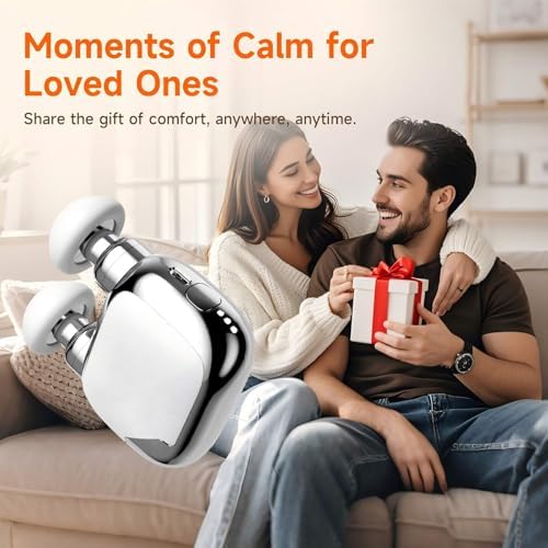 Dual-Head Mini Massage Gun, High-Power Portable Handheld Massager with 6 Massage Heads, Compact Quiet Design for Full-Body Use, Suitable for Travel & Office Use, Gift for Men & Women, - Image 6