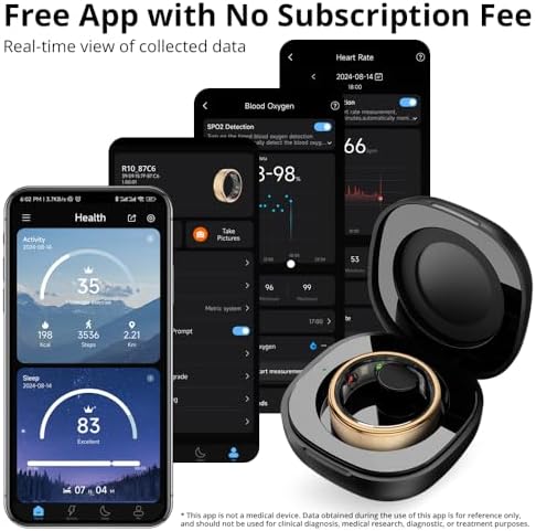 COLMI R10 Smart Ring, Sleep Health & Skin Temperature & 5ATM(Rose Gold, 11) - Image 5