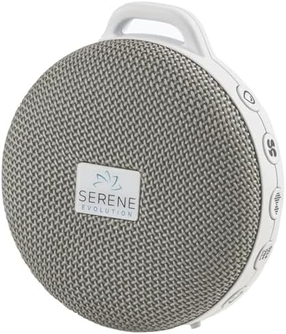 Serene Evolution 36 Sound Portable White Noise Machine for Sleeping Baby, USB Rechargeable Sound Machine for Babies & Kids, Soothing Sleep Sounds - Heartbeat, Rain, Brown Noise Machine & Ocean Sounds by SereneEvolution