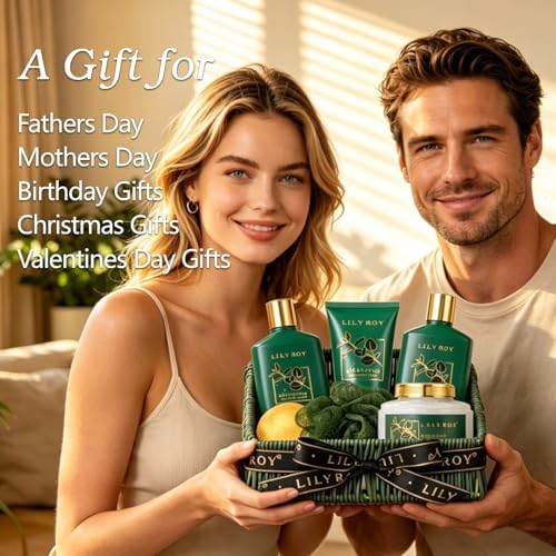 7Pcs Eucalyptus Bath Spa Gifts, Perfect Spa Gift Baskets for Women & Men - Image 2