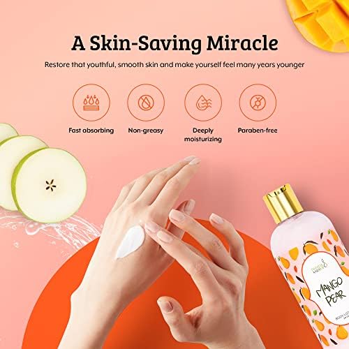 Home Spa Gift Deep Moisturizing Fragrance Body Lotion - (Mango Pear) - Image 7