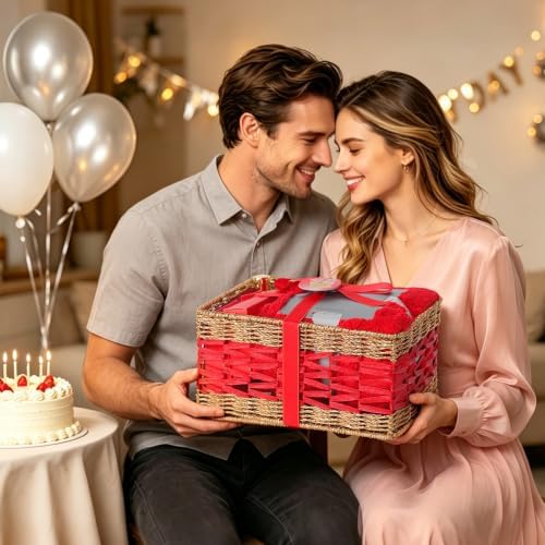 35 Pcs Birthday Gifts for Women, Rose Home Spa Gifts Basket, Self-Care Set - Image 3