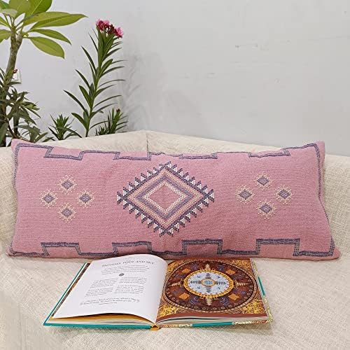 Trade Star Sabra Kilim Lumbar Cushion Cover 14X36 Inch Handloomed Spring Oblong Pillow Cover 100% Cotton Pillow Cover for Home Decorative Fall Decor Highly Durable Farmhouse Pillow Case (Pattern - 6) - Image 4