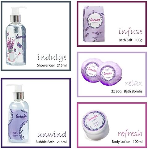 Aromatherapy Essentials Spa Set for Women in Large Silver Tub Bath Set - Image 2