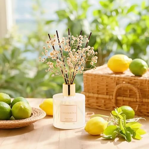 Cocorrína Reed Diffuser Set, Clean Linen 6.7 fl oz Scented Diffuser with Sticks Home Fragrance Reed Diffuser for Bathroom Shelf Decor (Pack of 3) - Image 6