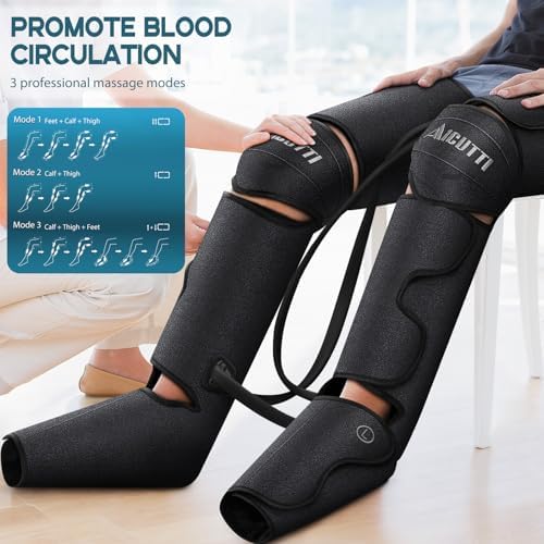 Air Compression Leg & Foot Massager with Heat – Relief for Circulation, Fatigue & Tension – Gifts for Men Women Mom Dad Husband Wife Her Him – Ideal for Mothers Day, Fathers Day, Christmas & Birthdays - Image 4
