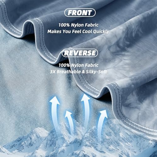 inhand Cooling Blanket Twin XL(60"x90",Light Blue) College Dorm Essentials - Image 3