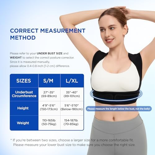 Vicorrect Posture Corrector for Women and Men, Adjustable Upper Back Brace for Clavicle Support and Providing Pain Relief from Neck, Shoulder, and Upper Back - Image 4